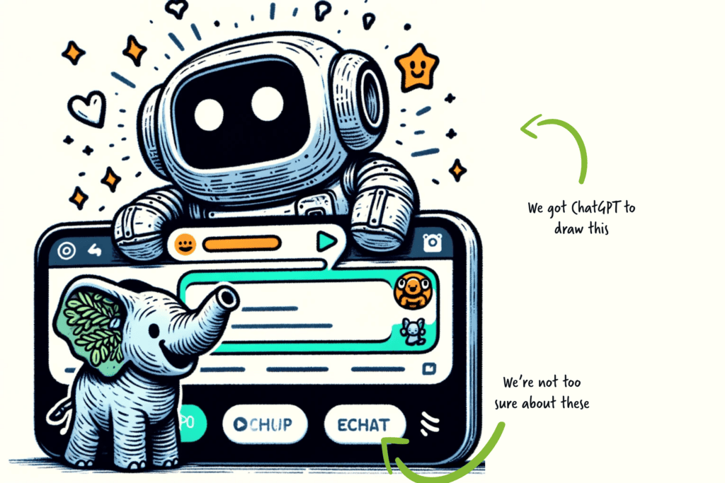 chat gpt robot illustration