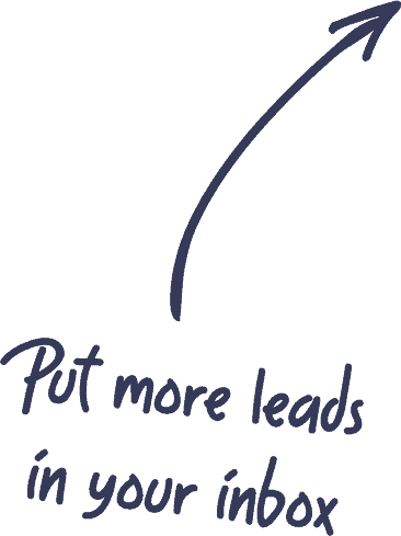 put more leads in your inbox graphic